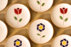 Piattini_murali_floreali_ceramica_grottaglie_pasqualino_piludu_pask_ceramics