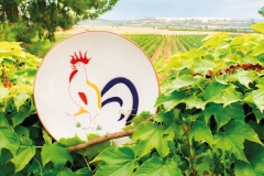 Piatto_murale_gallo_rooster_ceramica_grottaglie_pasqualino_piludu_pask_ceramics